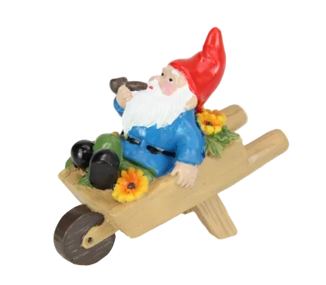 Gnome in Wheelbarrow