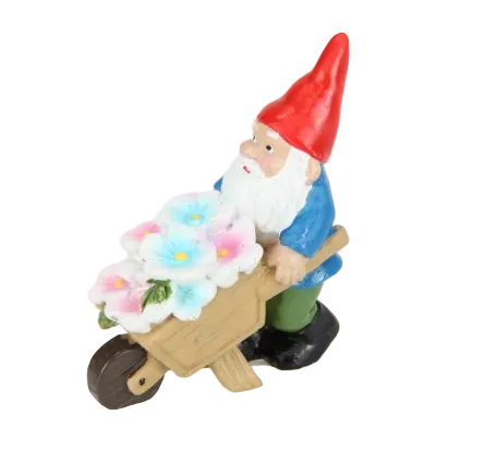 Gnome in Wheelbarrow
