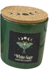 Candle with Moth Moon Phase
