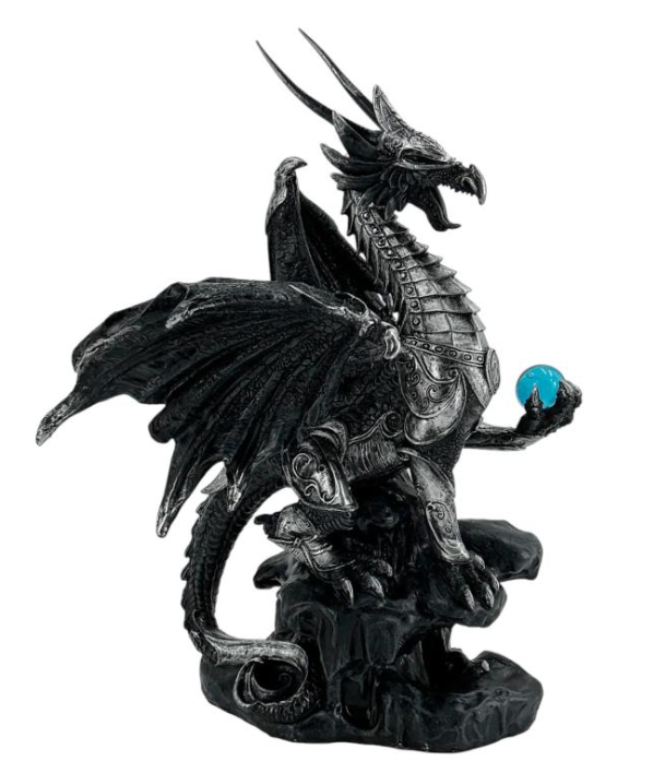 Dragon Wizard Knight Holding Sorcerors Stone