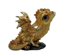 Gold Baby Dragons on Base