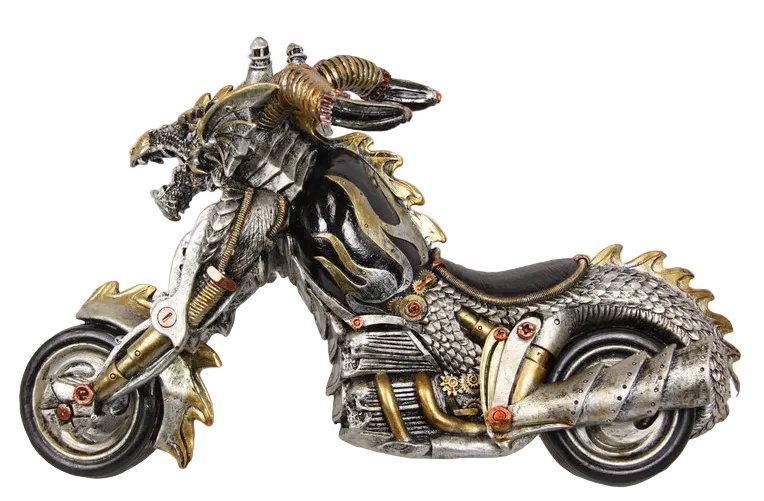 Skull Hell Rider Steampunk Biker