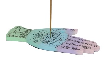 Pastel Hamsa Hand Incense Holder