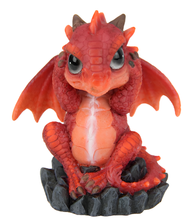 Wise Dragon on Black Gem