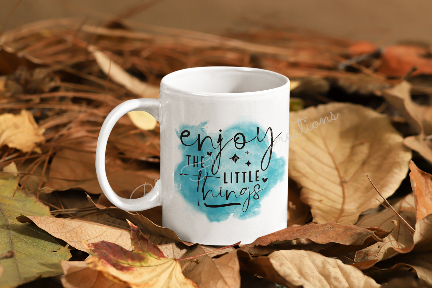 "Enjoy The Little Things" Mug (Blue)