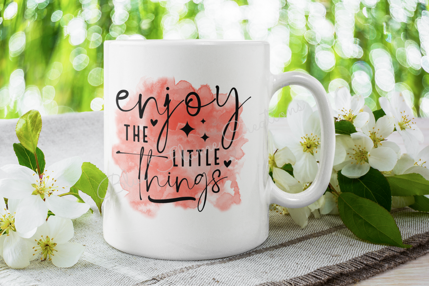 "Enjoy The Little Things" Mug (orange)