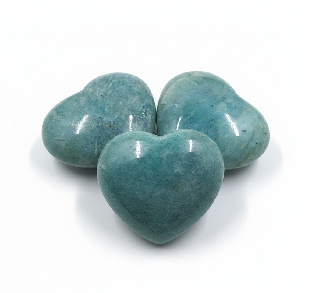 Amazonite Hearts