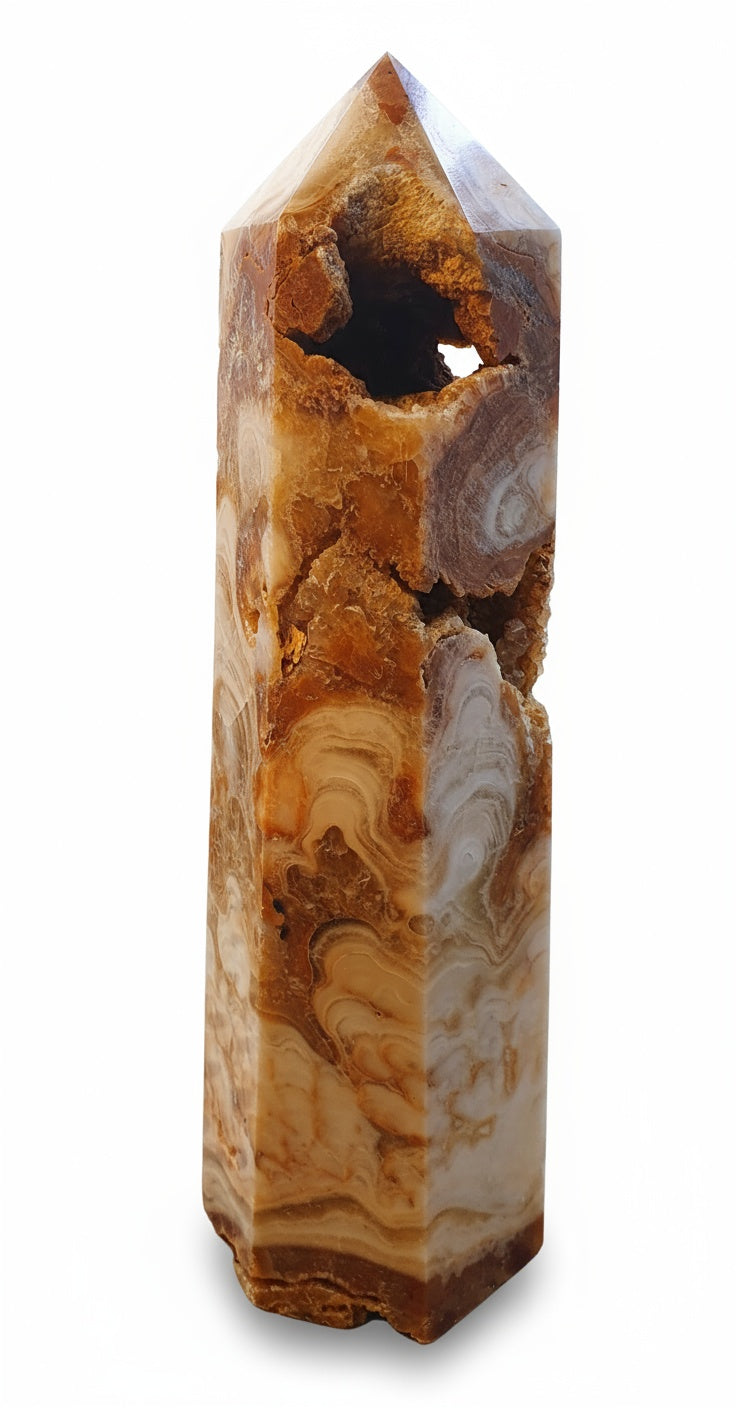 Amber Calcite Tower