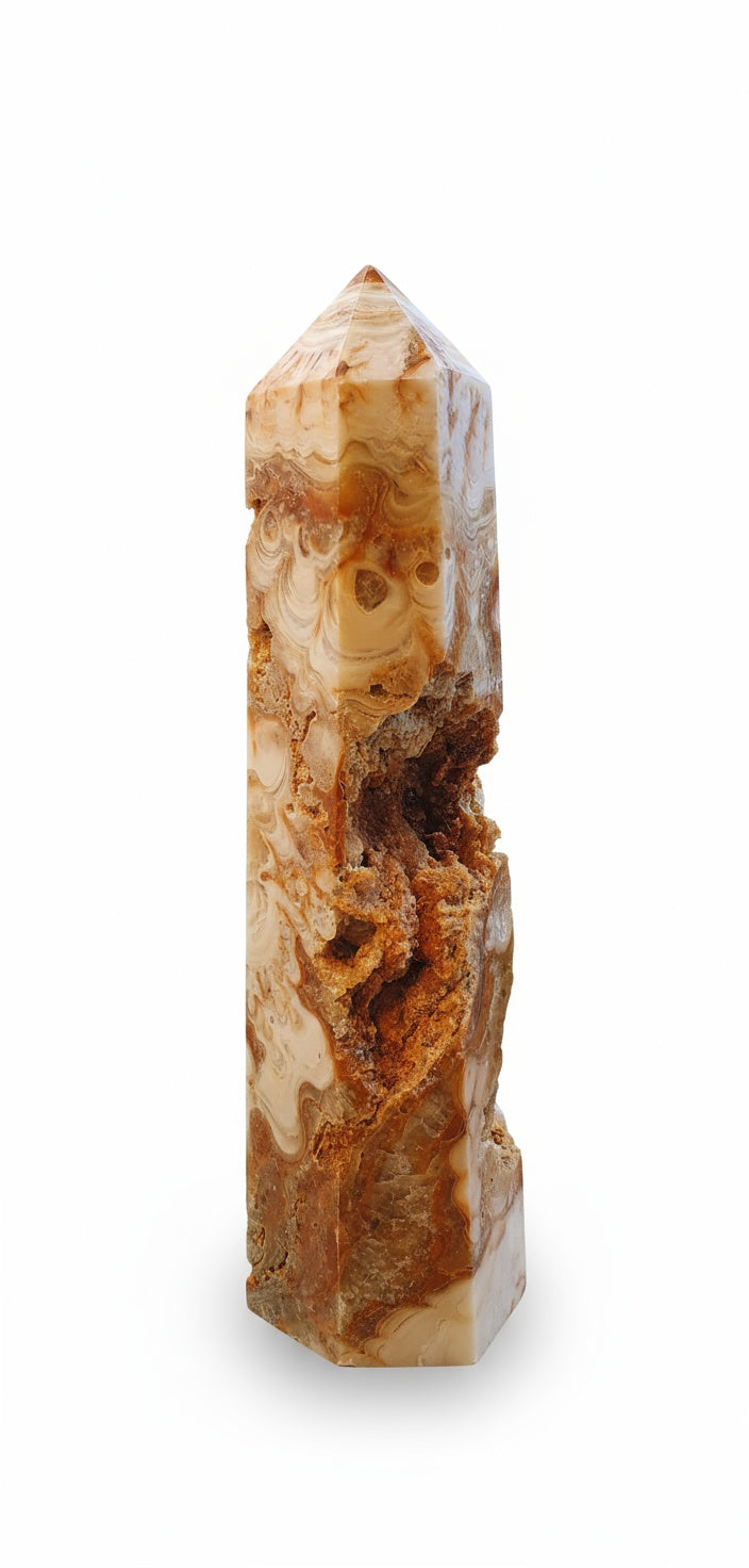 Amber Calcite Tower