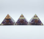Amethyst Orgonite Pyramids