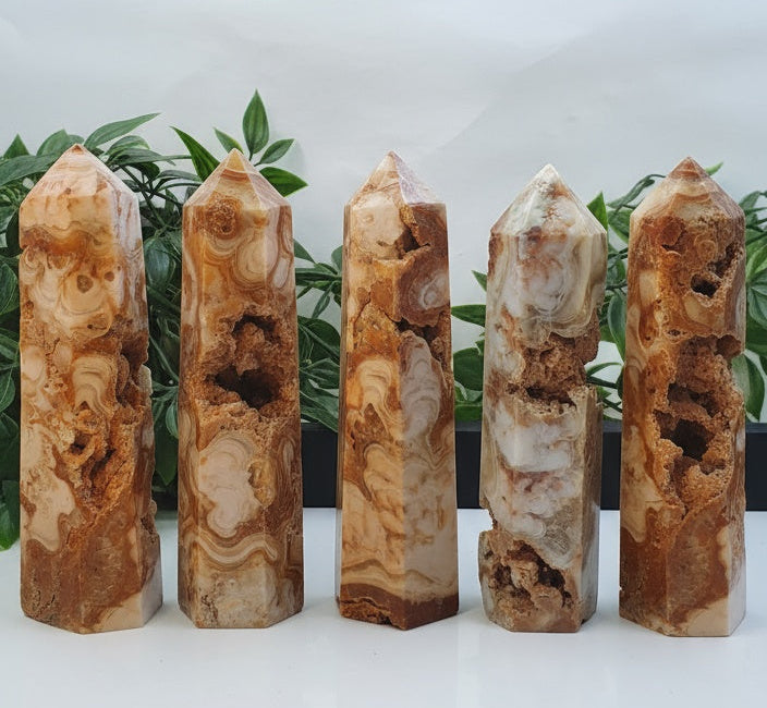 Amber Calcite Tower