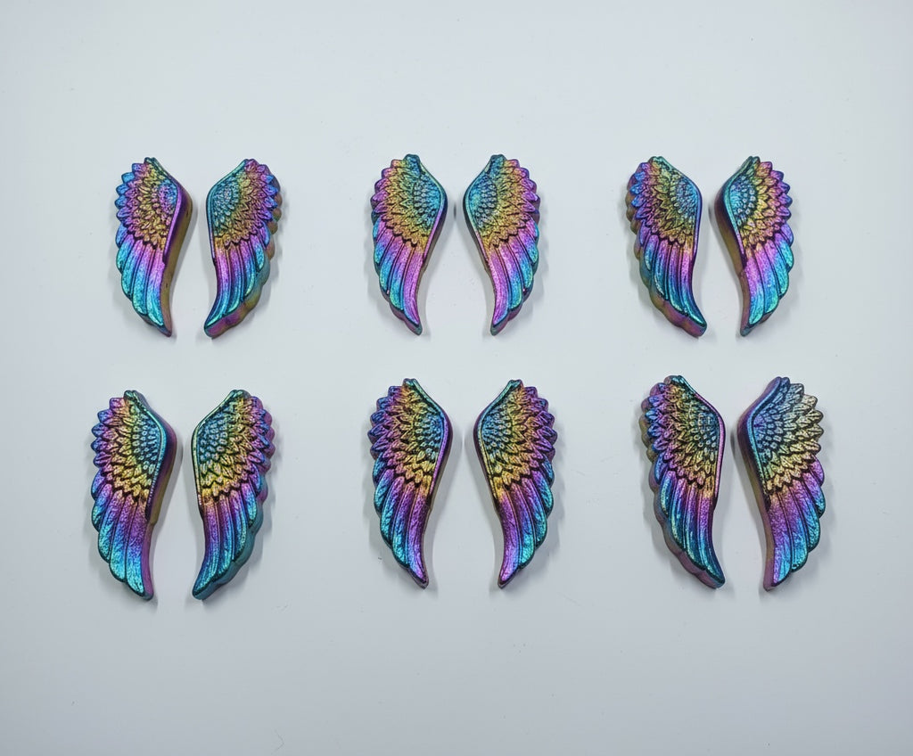 Bismuth Angel Wing Carvings