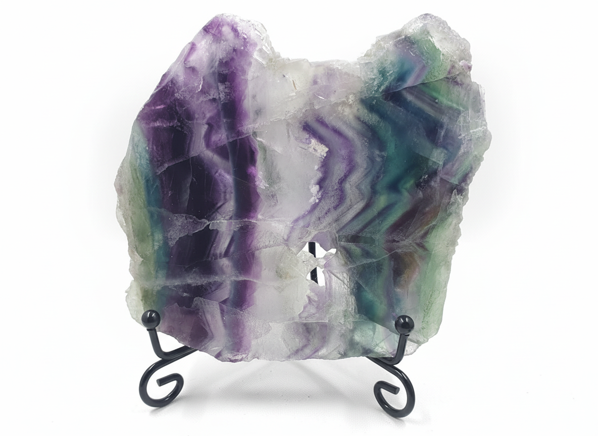 Rainbow Fluorite Slab
