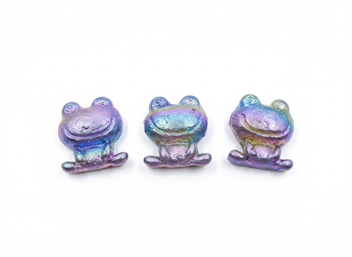 Bismuth Frog Carvings