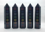 Black Obsidian Chakra Tower