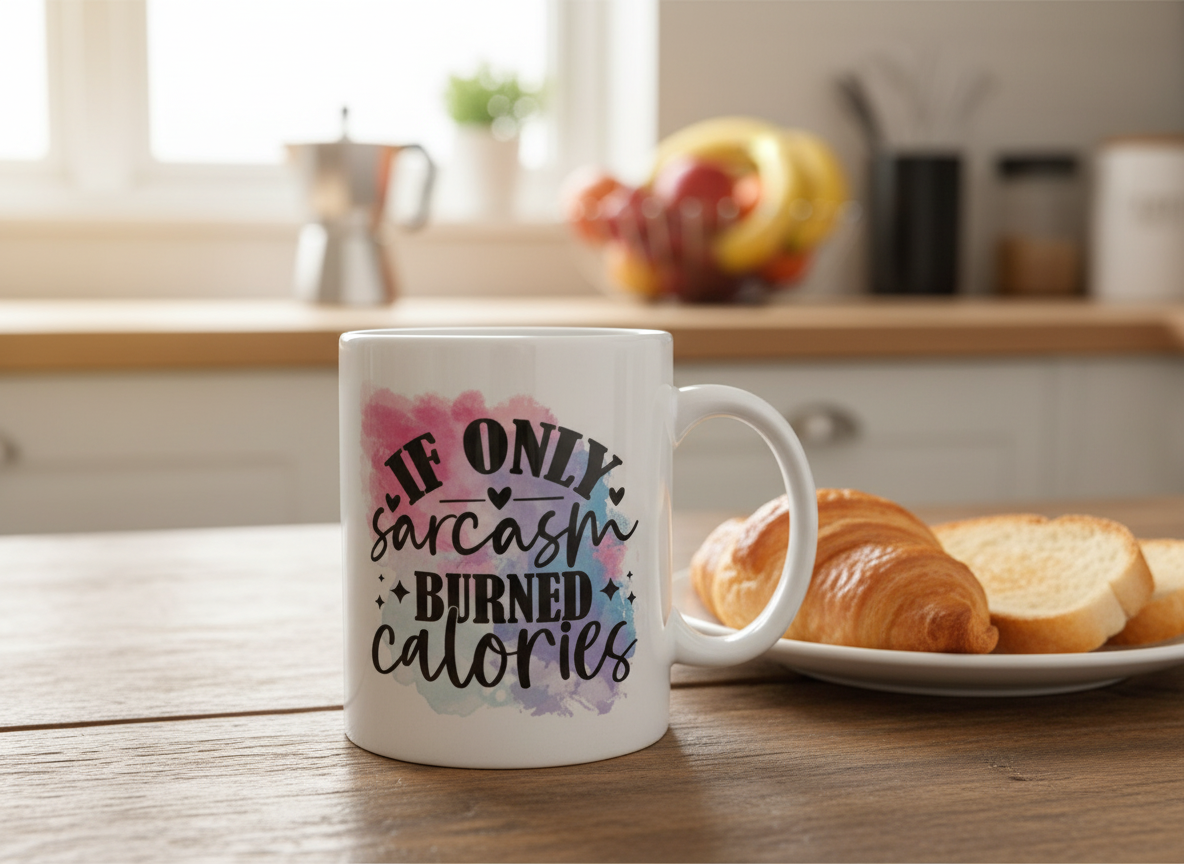 "If Only Sarcasm Burned Calories" Mug