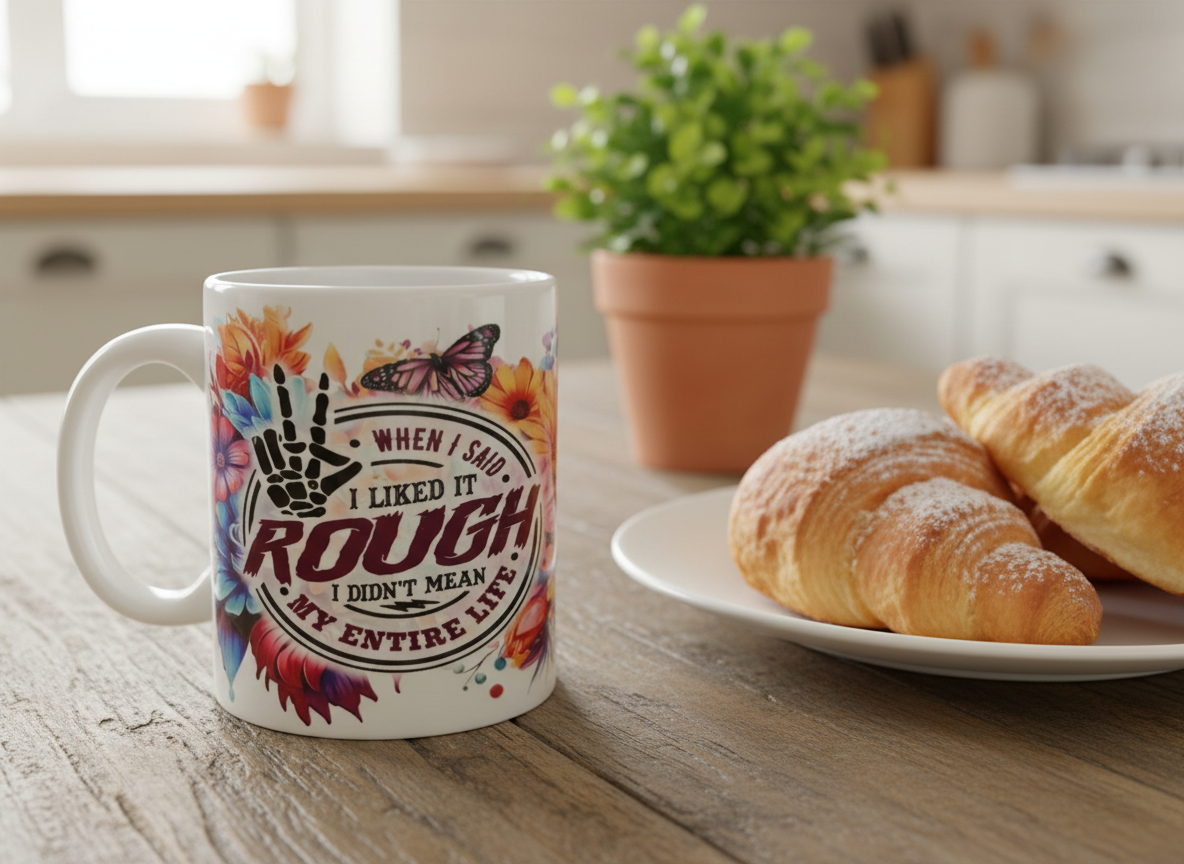 "When I Said i Liked it Rough I Didn't Mean My Entire Life" Mug