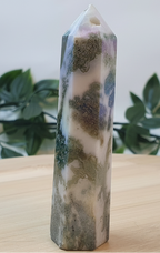 Aura Moss Agate Points