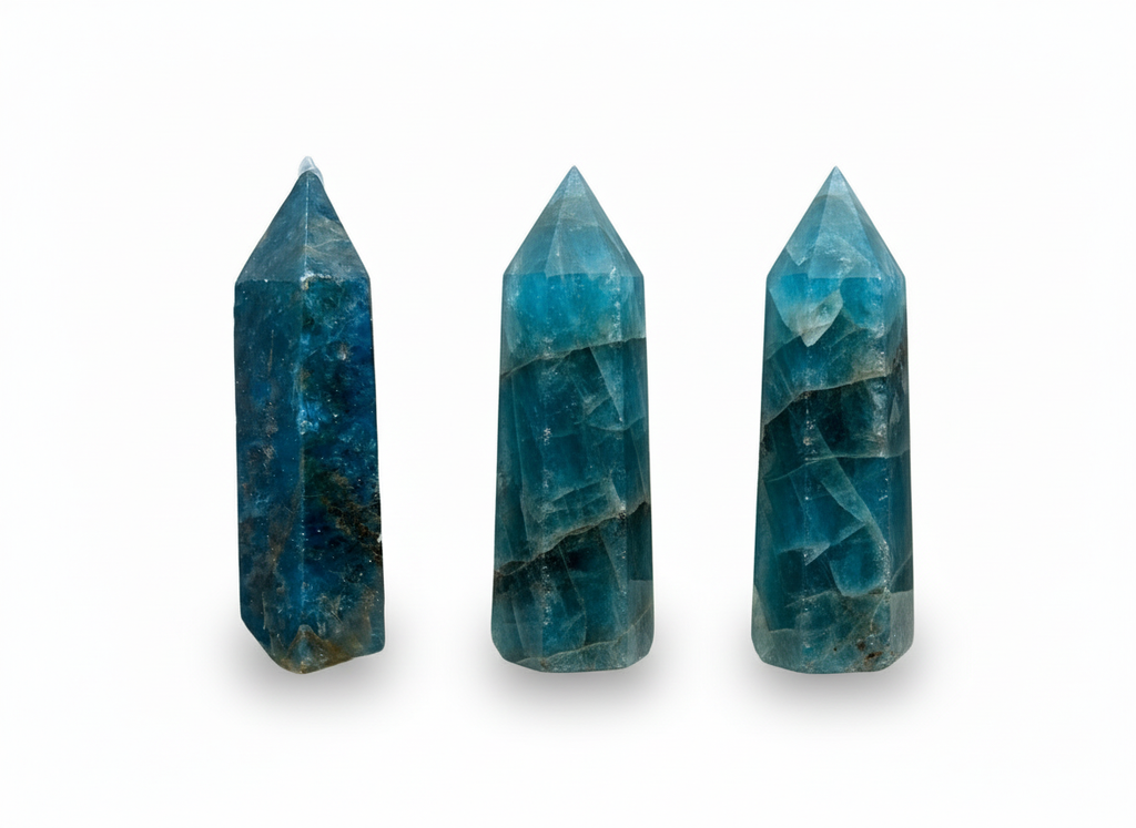 Blue Apatite Points