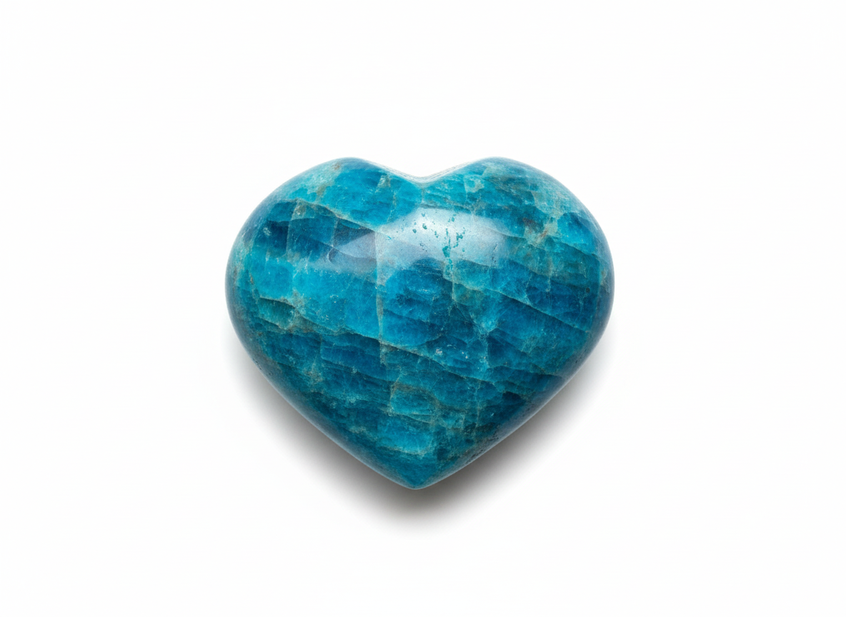 Blue Apatite Hearts