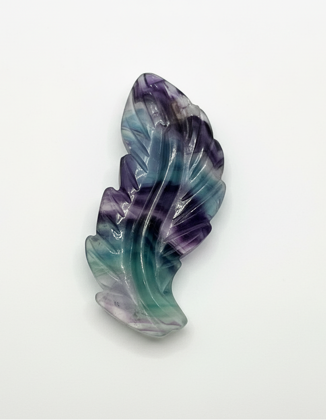 Rainbow Fluorite Feather