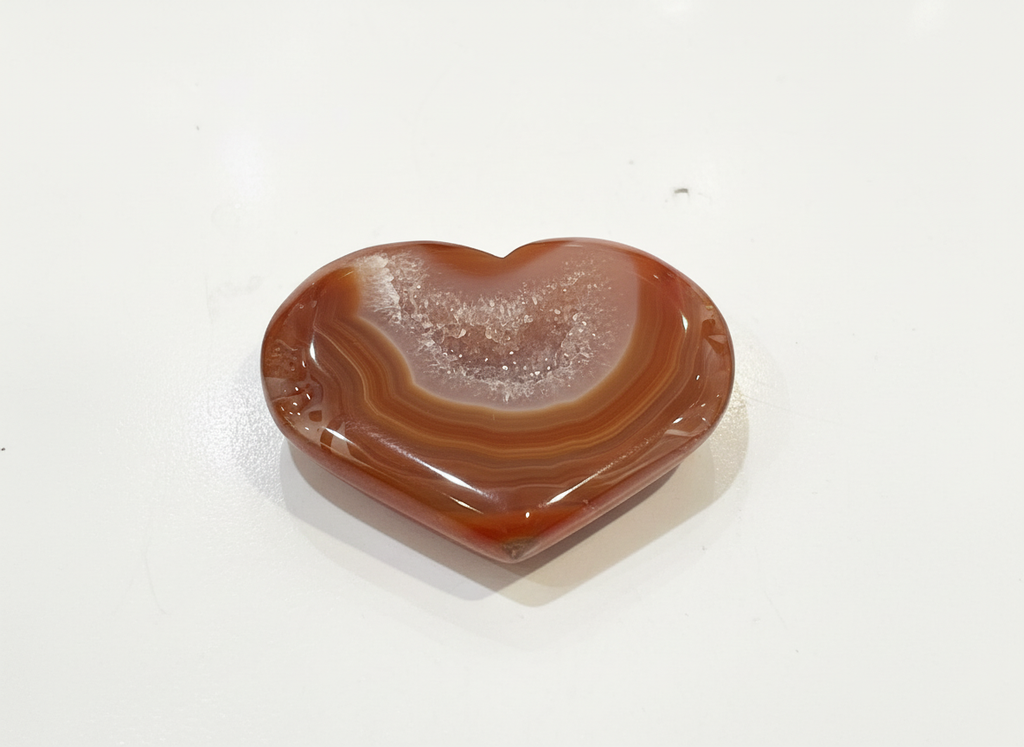 Druzy Carnelian Hearts