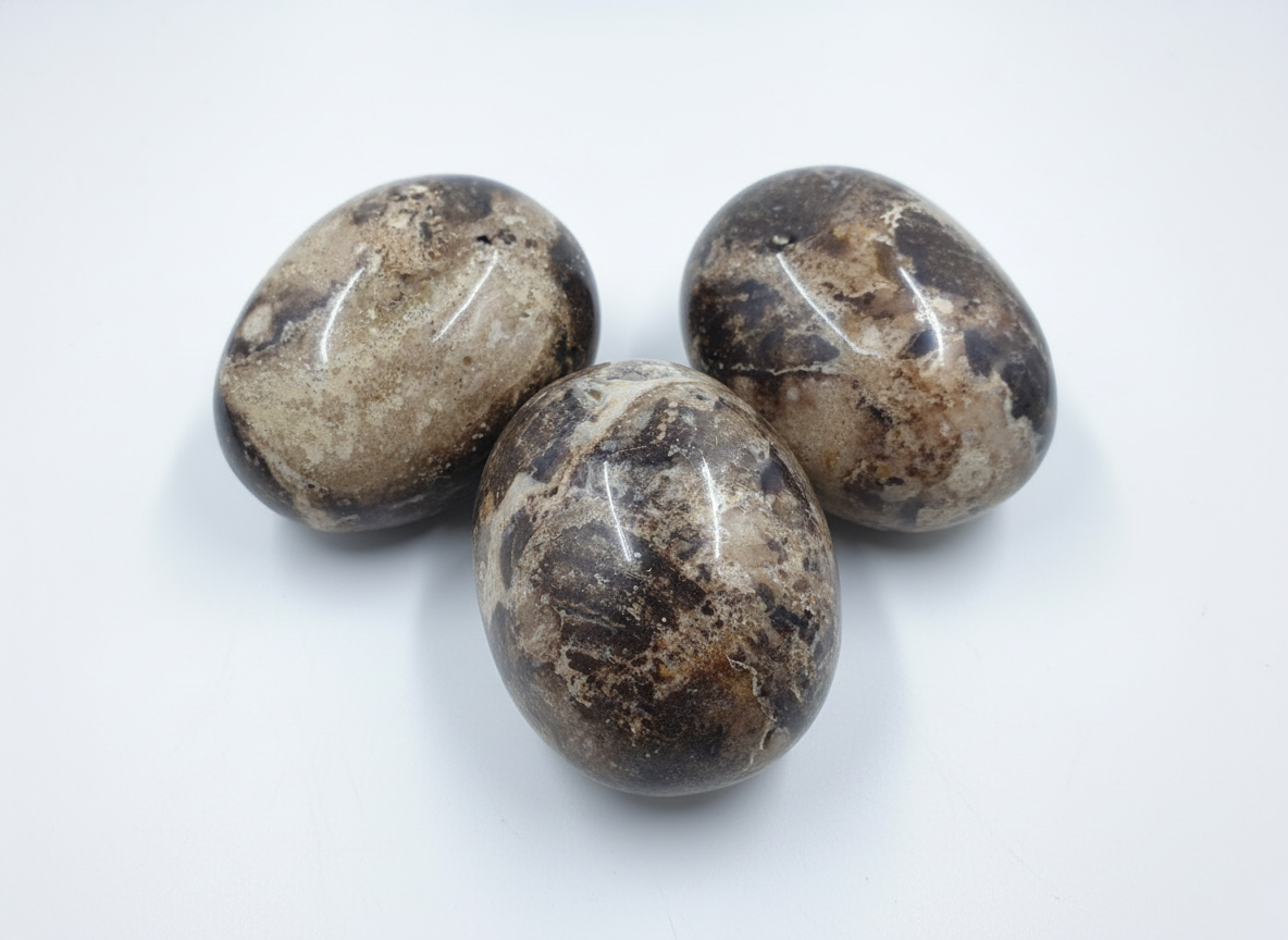 Chocolate Calcite Palm Stone