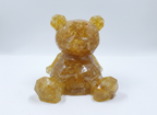 Citrine Crystal Chip Resin Bear