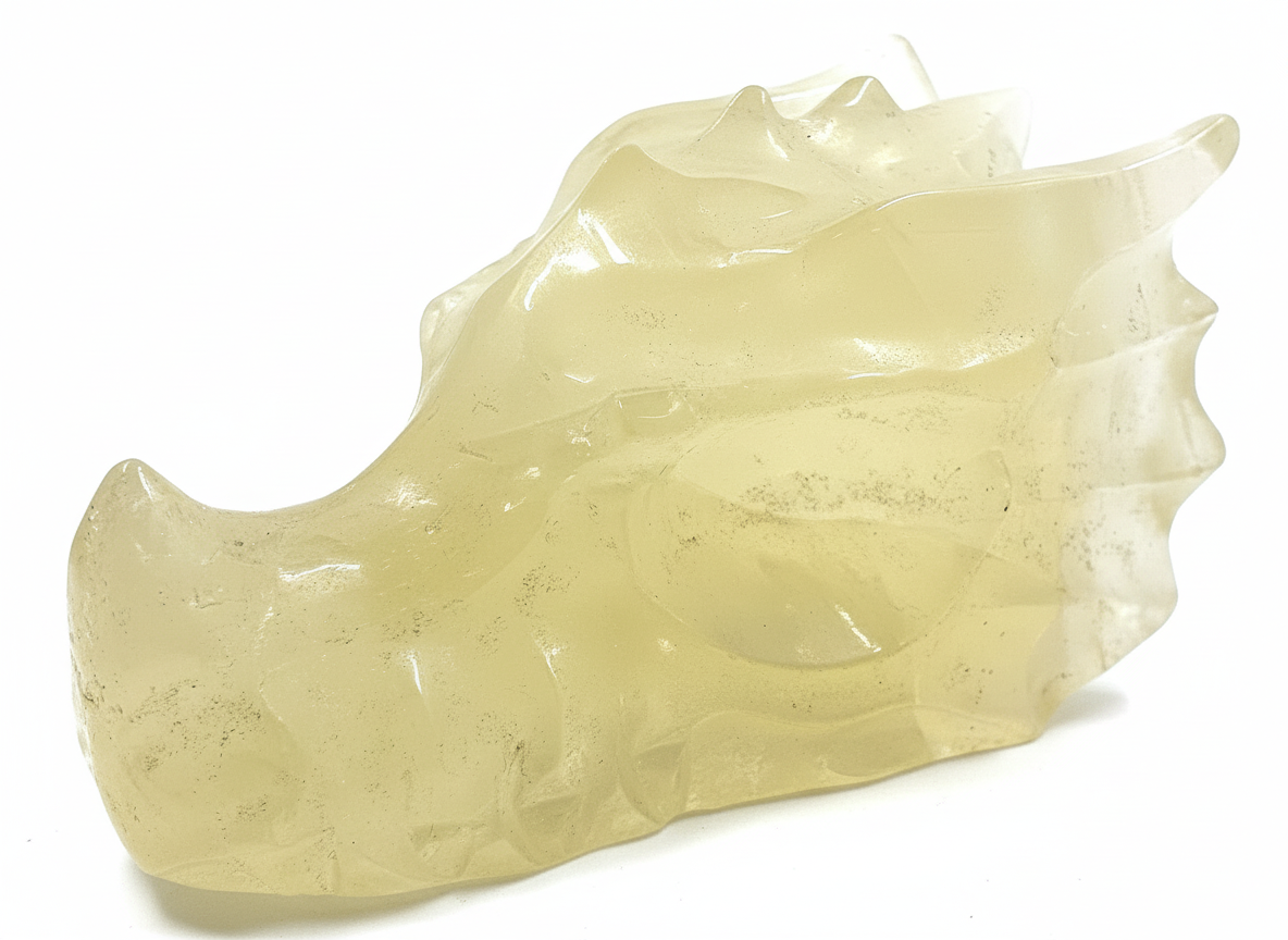 Citrine Dragon Skull