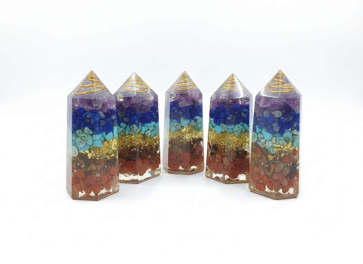 Chakra Orgonite Points