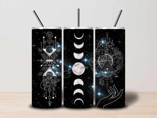 "Moon Phases" Skinny Tumbler