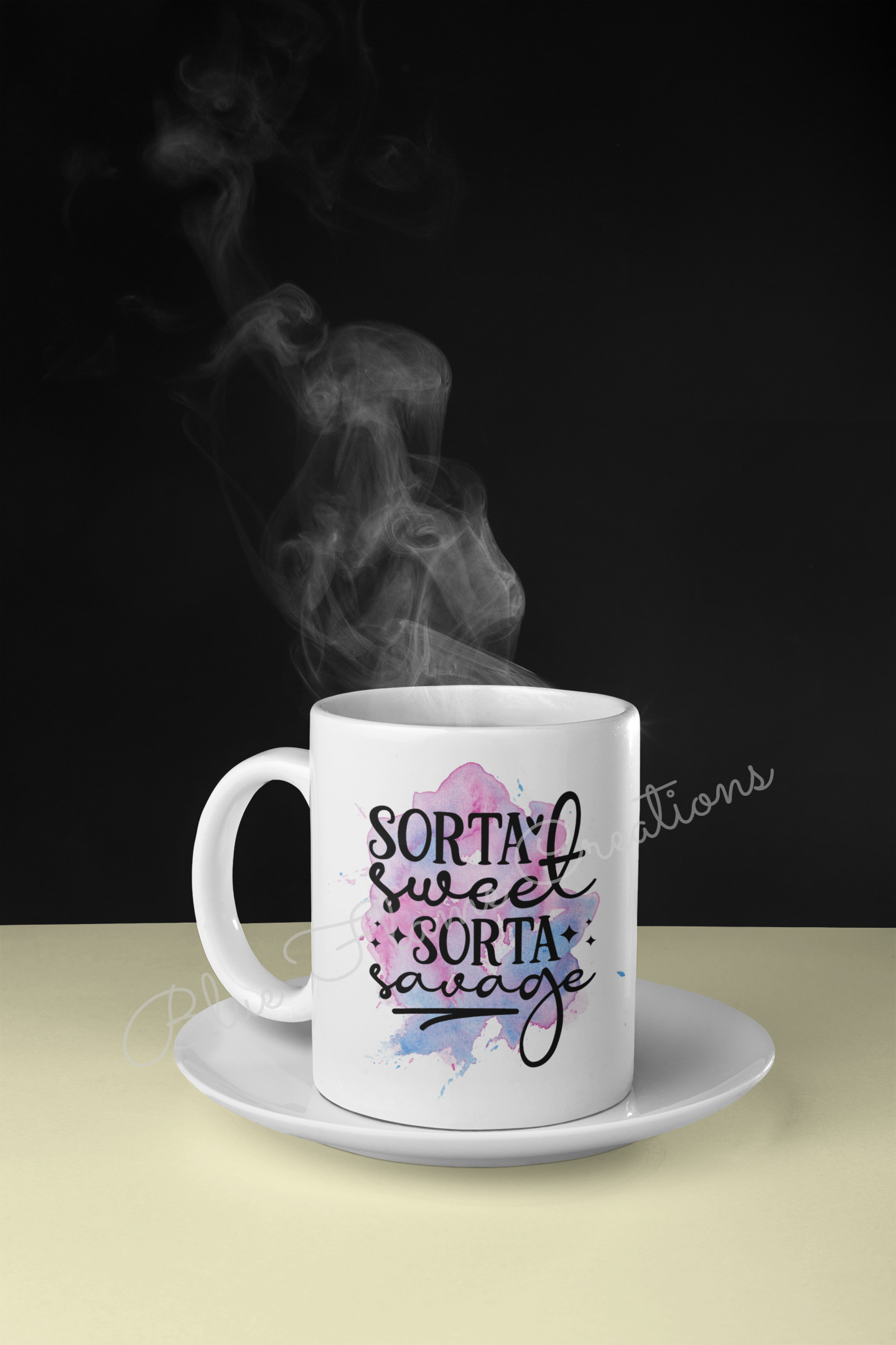 "Sorta Sweet Sorta Savage" Mug (Blue/Purple)