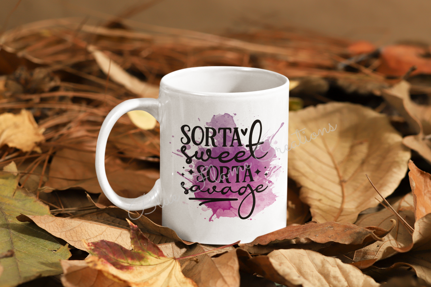 "Sorta Sweet Sorta Savage" Mug (Purple)