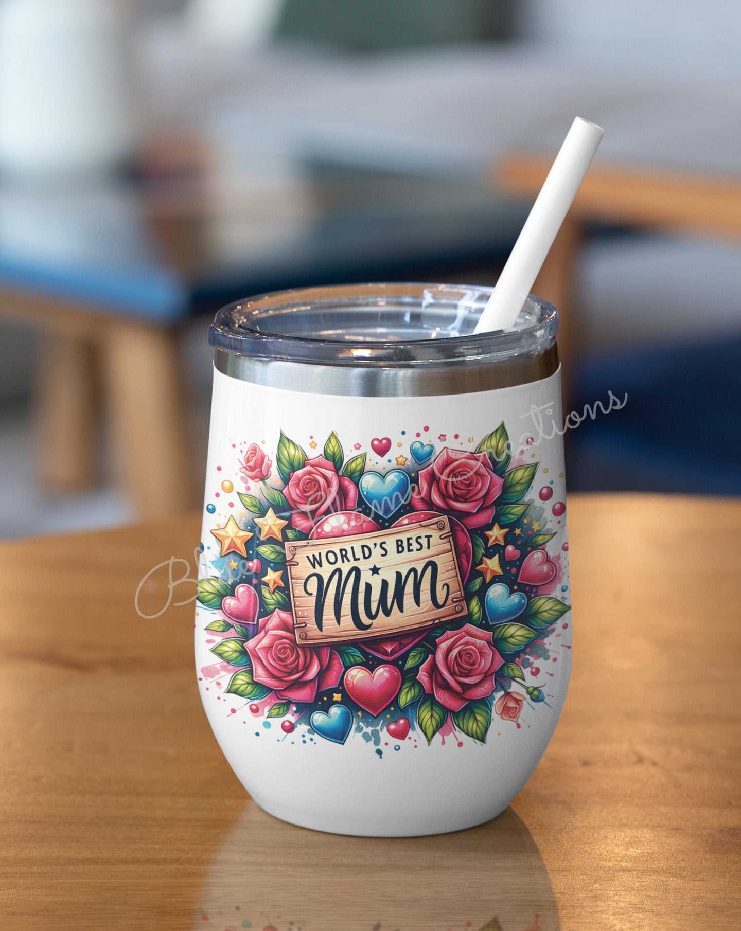 "Worlds Best Mum" Wine Tumbler